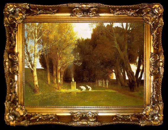 framed  Arnold Bocklin The Sacred Wood, ta009-2